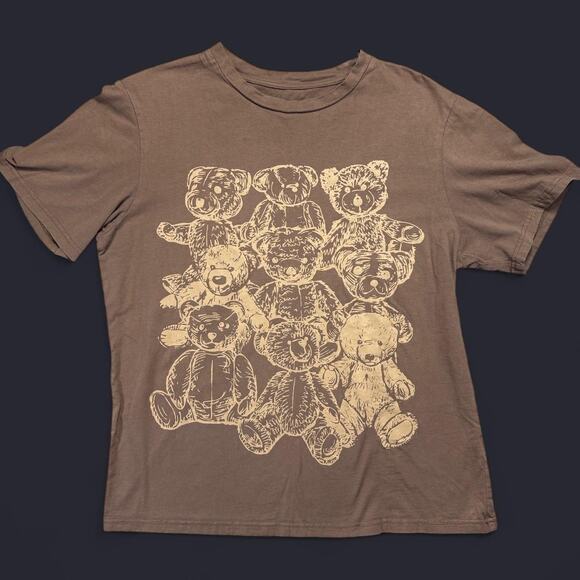 Other Tops - Brown and cream vintage teddy bear t shirt